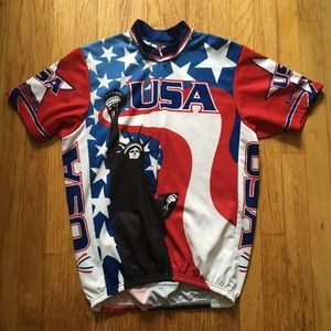 Patriotic PACE custom made cycling jersey